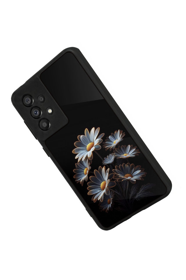 Samsung Galaxy A73 Uyumlu Cicek Tasarımlı Glossy Premium Kılıf