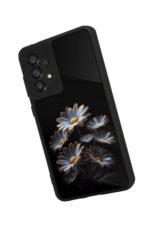 Samsung Galaxy A73 Uyumlu Cicek Tasarımlı Glossy Premium Kılıf