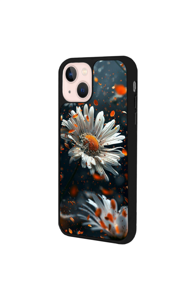 iPhone 14 Plus Uyumlu Cicek Tasarımlı Glossy Premium Kılıf