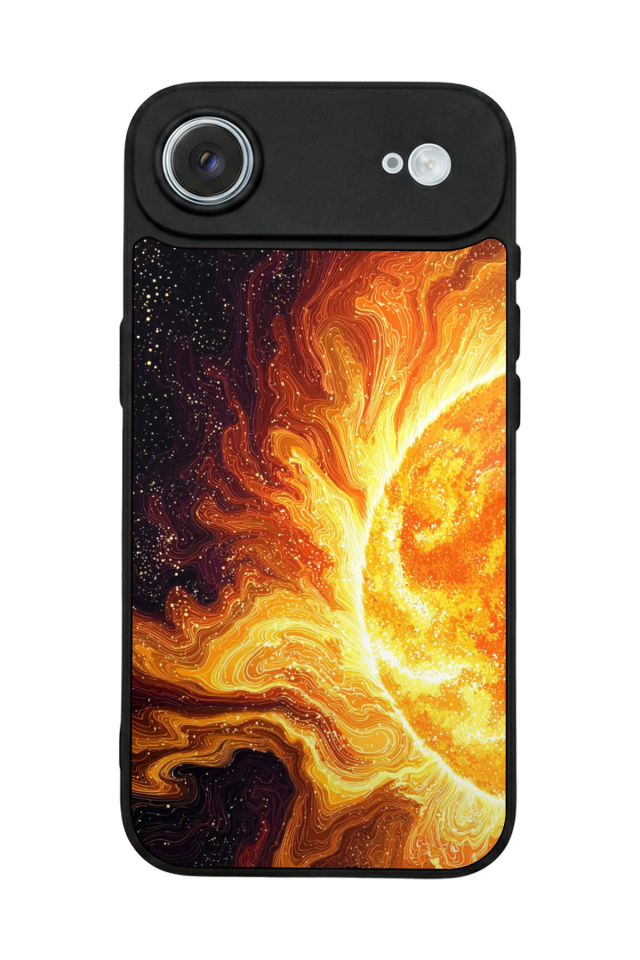 iPhone 17 Air Uyumlu Güneş Tasarımlı Glossy Premium Kılıf
