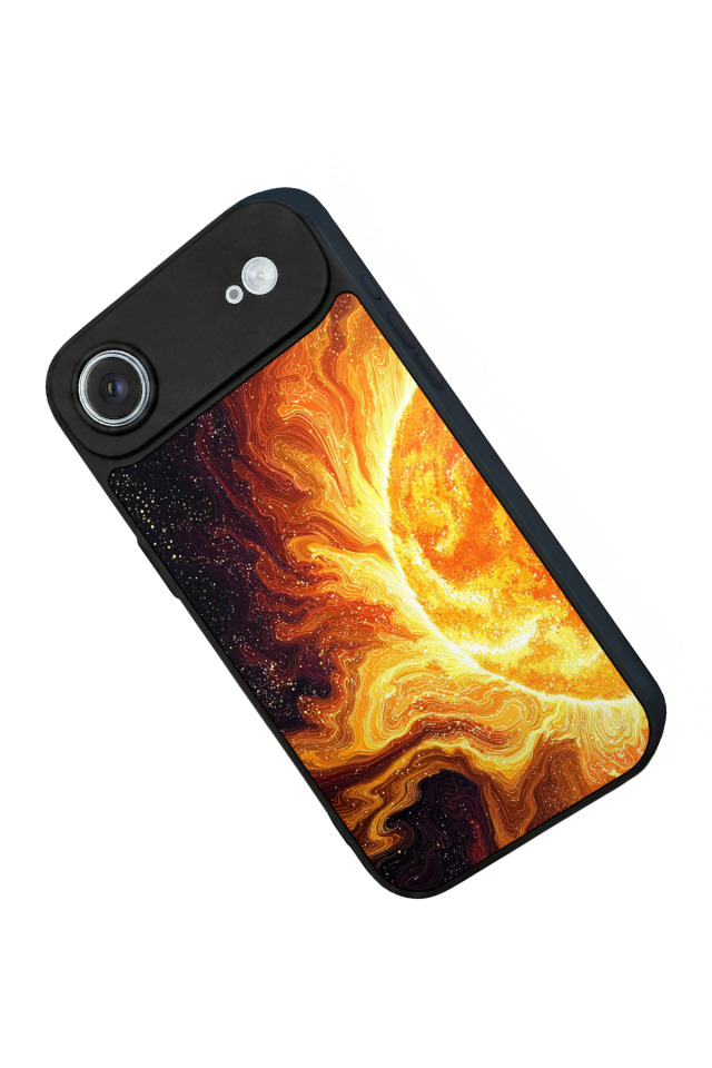 iPhone 17 Air Uyumlu Güneş Tasarımlı Glossy Premium Kılıf