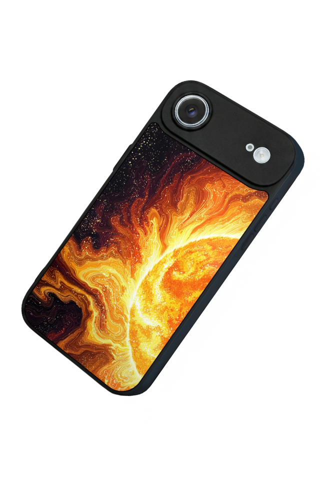 iPhone 17 Air Uyumlu Güneş Tasarımlı Glossy Premium Kılıf