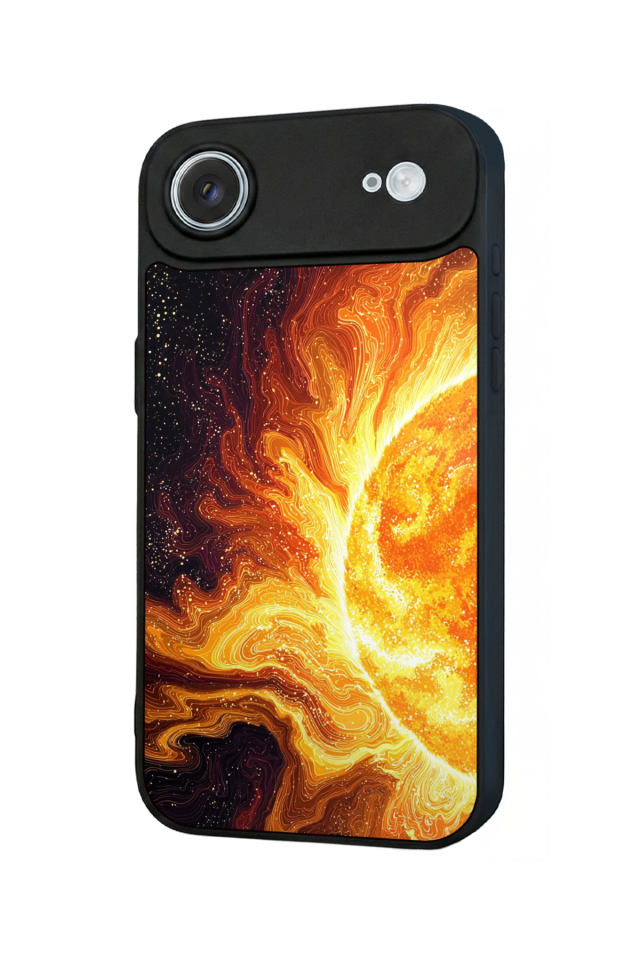 iPhone 17 Air Uyumlu Güneş Tasarımlı Glossy Premium Kılıf