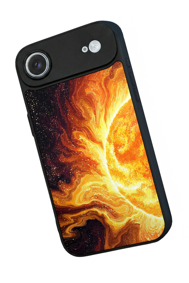 iPhone 17 Air Uyumlu Güneş Tasarımlı Glossy Premium Kılıf