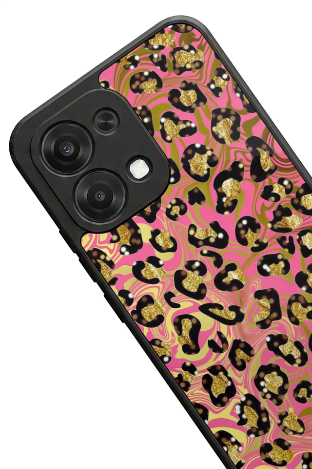 Oppo A6 Pro Uyumlu Hologram Leopar Tasarımlı Glossy Premium Kılıf