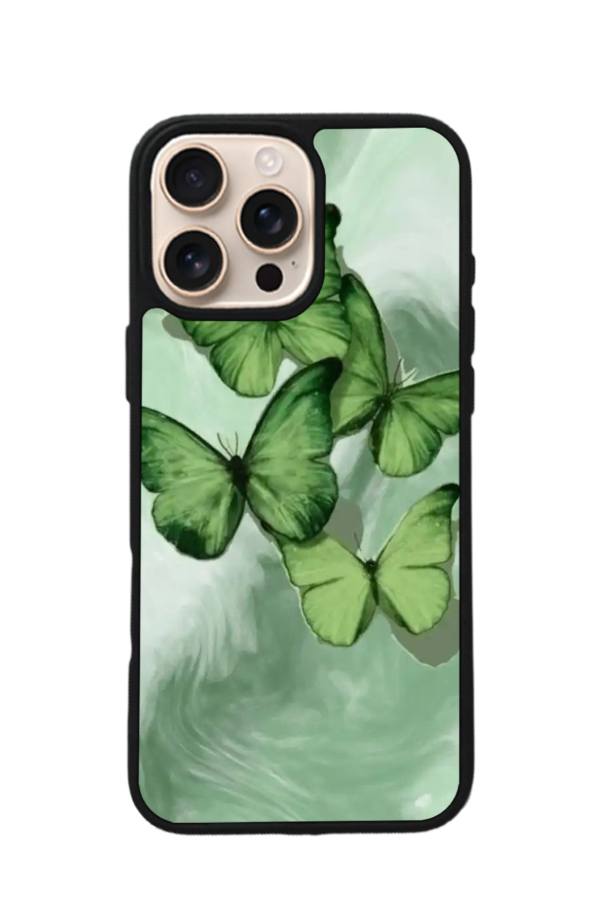 iPhone 15 Pro Max Uyumlu Kelebek Tasarımlı Glossy Premium Kılıf