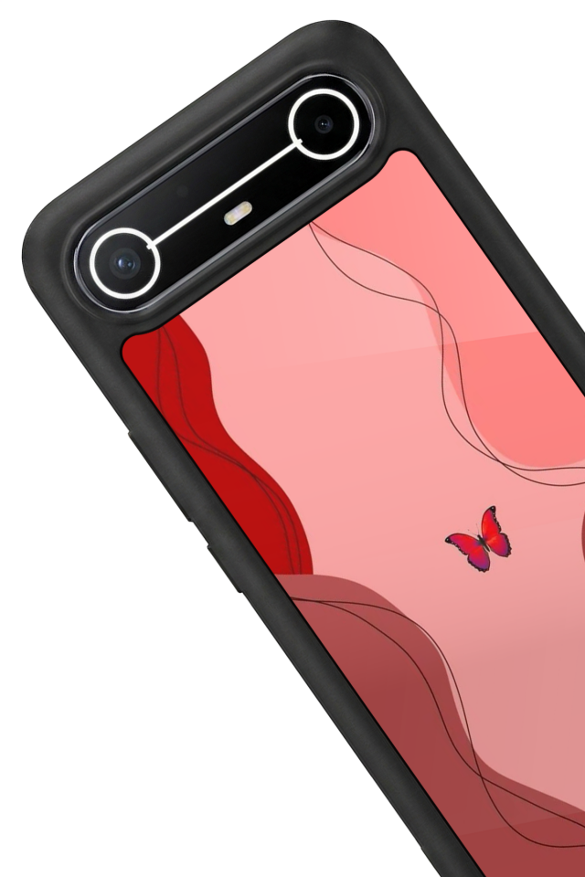 Tecno Spark Slim 5G Uyumlu Kelebek Tasarımlı Glossy Premium Kılıf