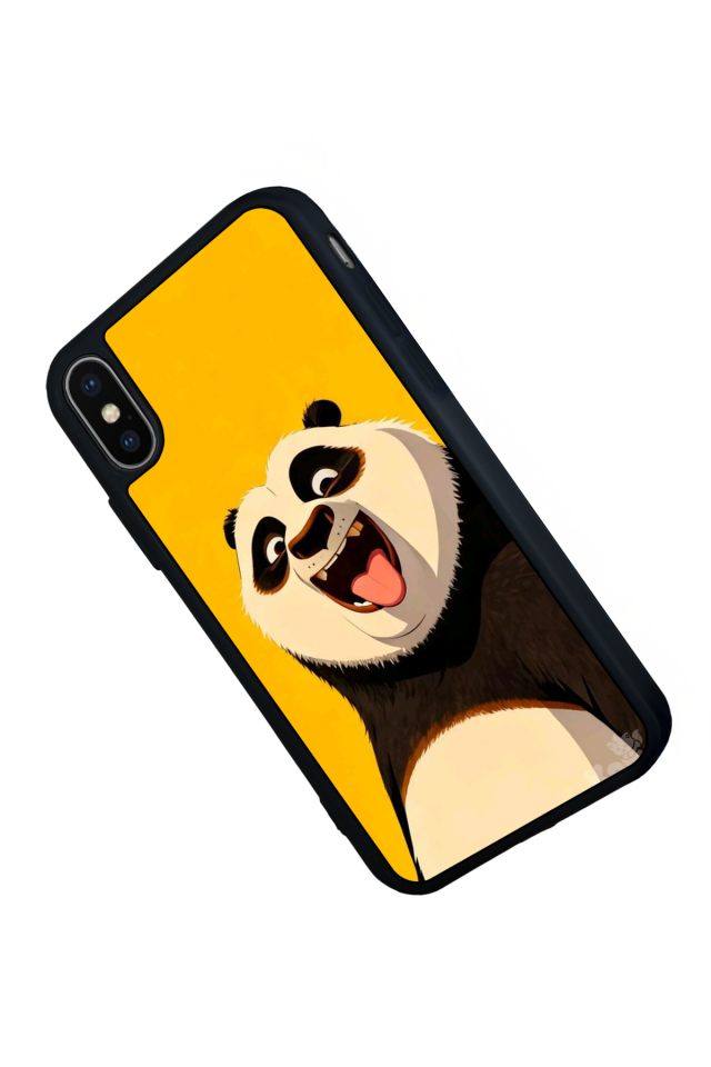 iPhone XS Max Uyumlu Kung Fu Panda Tasarımlı Glossy Premium Kılıf