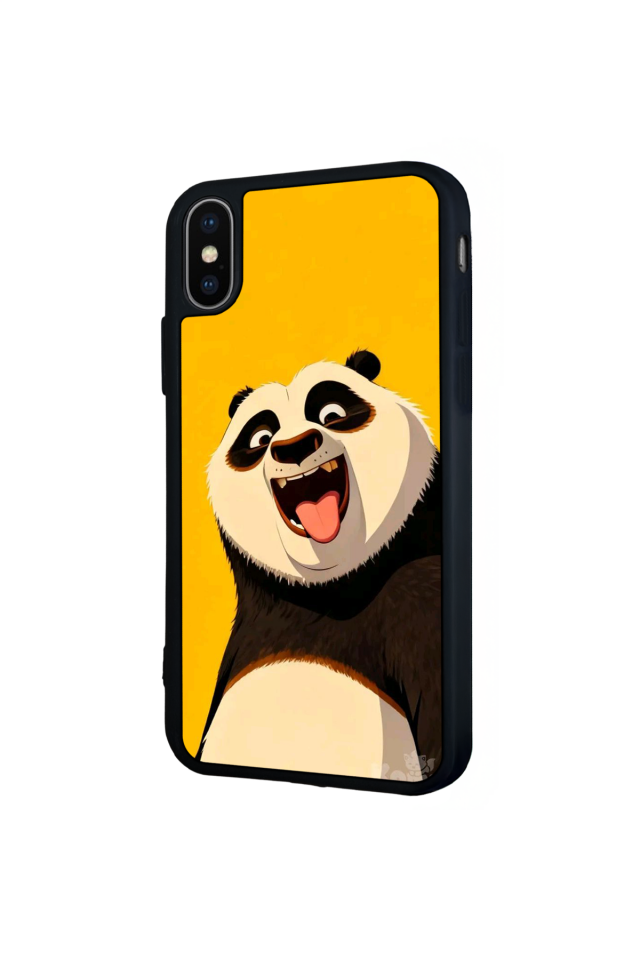 iPhone XS Max Uyumlu Kung Fu Panda Tasarımlı Glossy Premium Kılıf