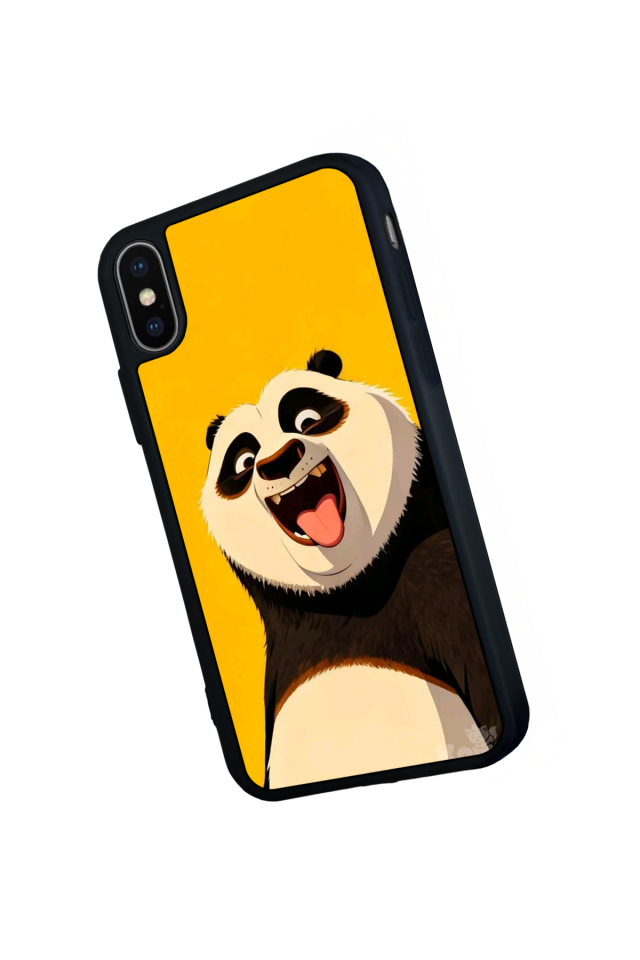 iPhone XS Max Uyumlu Kung Fu Panda Tasarımlı Glossy Premium Kılıf
