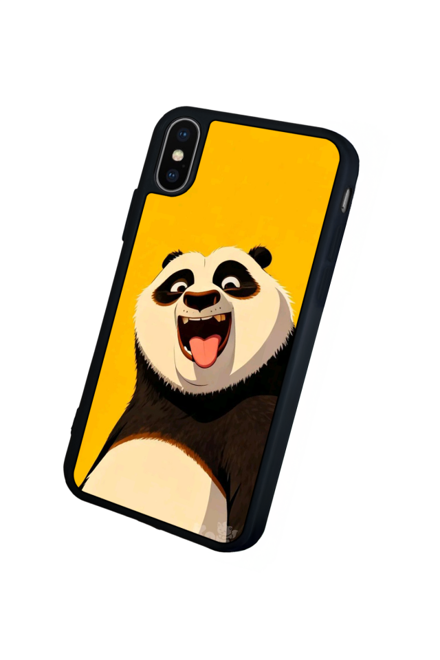 iPhone XS Max Uyumlu Kung Fu Panda Tasarımlı Glossy Premium Kılıf