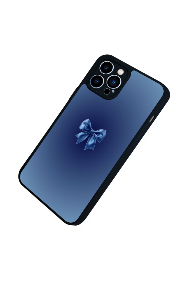 iPhone 13 Pro Max Uyumlu Kurdele Tasarımlı Glossy Premium Kılıf