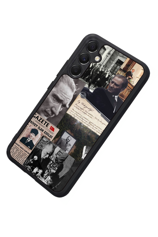 Samsung Galaxy A34 Uyumlu Mustafa Kemal Ataturk Tasarımlı Glossy Premium Kılıf
