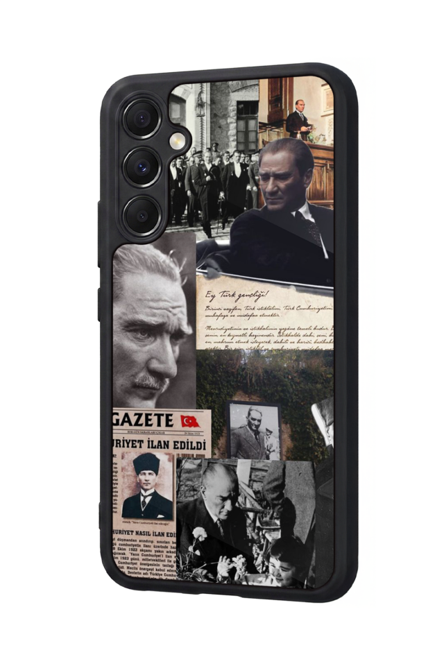 Samsung Galaxy A34 Uyumlu Mustafa Kemal Ataturk Tasarımlı Glossy Premium Kılıf