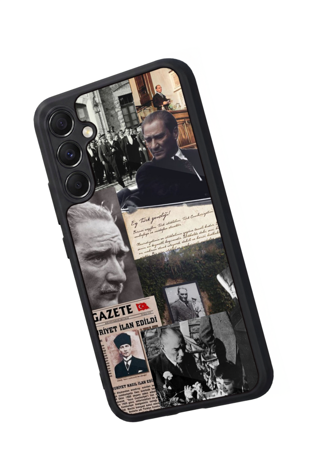 Samsung Galaxy A34 Uyumlu Mustafa Kemal Ataturk Tasarımlı Glossy Premium Kılıf