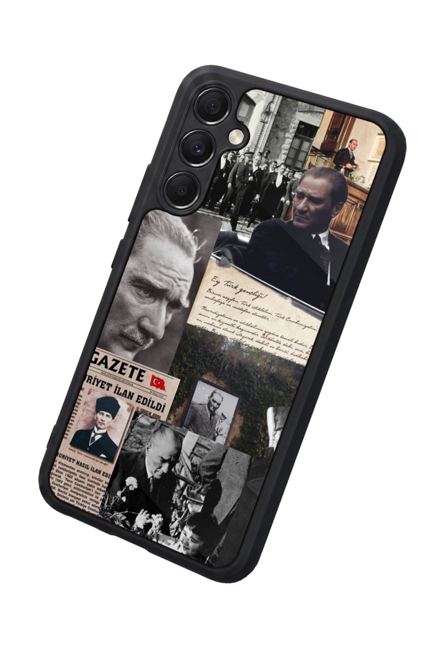 Samsung Galaxy A34 Uyumlu Mustafa Kemal Ataturk Tasarımlı Glossy Premium Kılıf