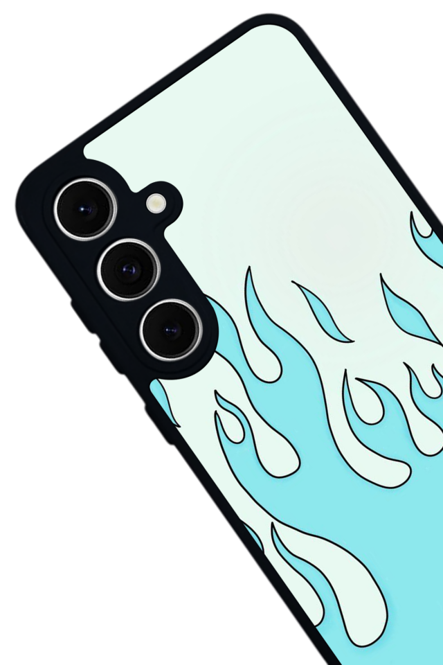 Samsung Galaxy A16 Uyumlu Retro Flame Patterns Tasarımlı Glossy Premium Kılıf