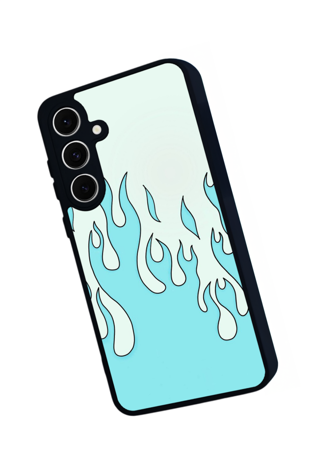 Samsung Galaxy A16 Uyumlu Retro Flame Patterns Tasarımlı Glossy Premium Kılıf