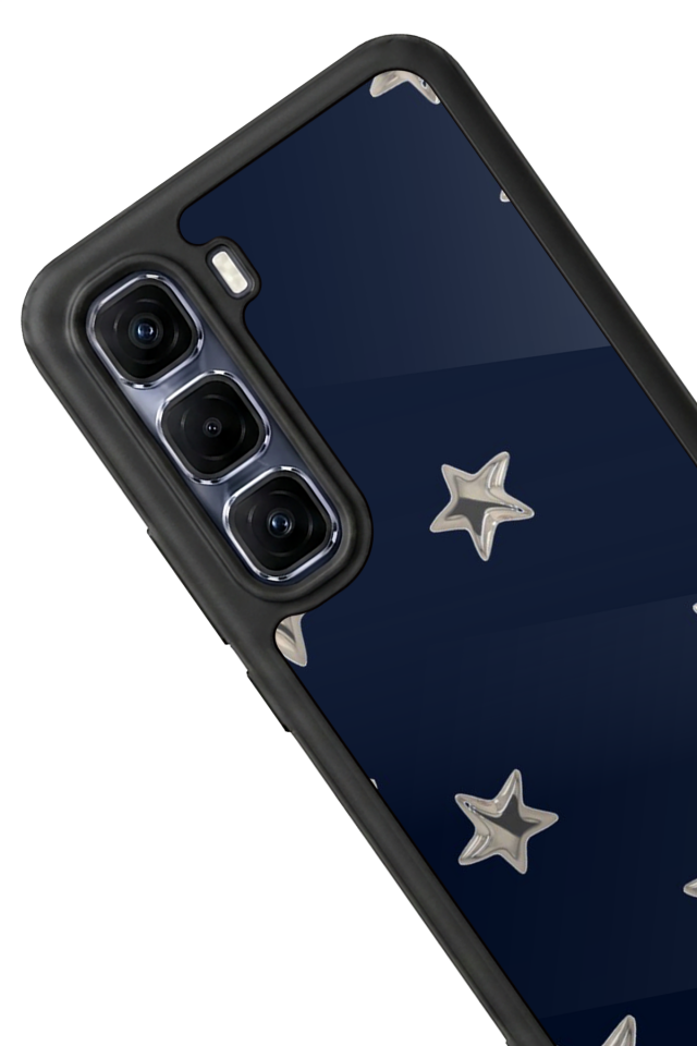 Infinix Hot 60 Pro Plus Uyumlu Retro Yildizlar Tasarımlı Glossy Premium Kılıf