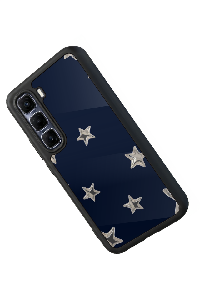 Infinix Hot 60 Pro Plus Uyumlu Retro Yildizlar Tasarımlı Glossy Premium Kılıf