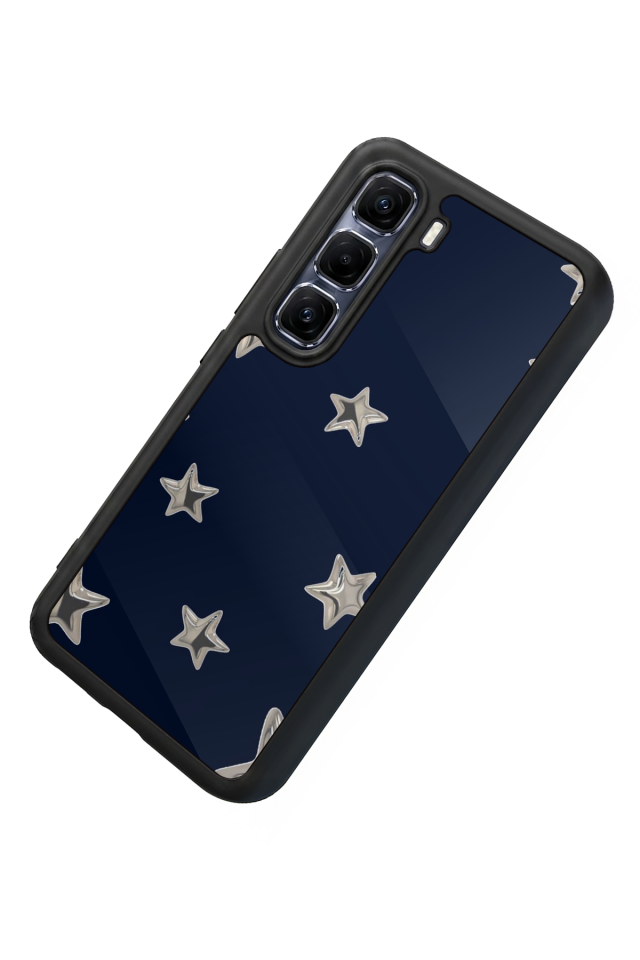 Infinix Hot 60 Pro Plus Uyumlu Retro Yildizlar Tasarımlı Glossy Premium Kılıf