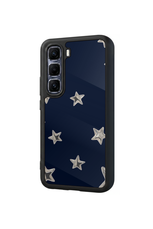 Infinix Hot 60 Pro Plus Uyumlu Retro Yildizlar Tasarımlı Glossy Premium Kılıf