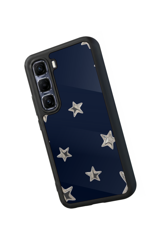 Infinix Hot 60 Pro Plus Uyumlu Retro Yildizlar Tasarımlı Glossy Premium Kılıf