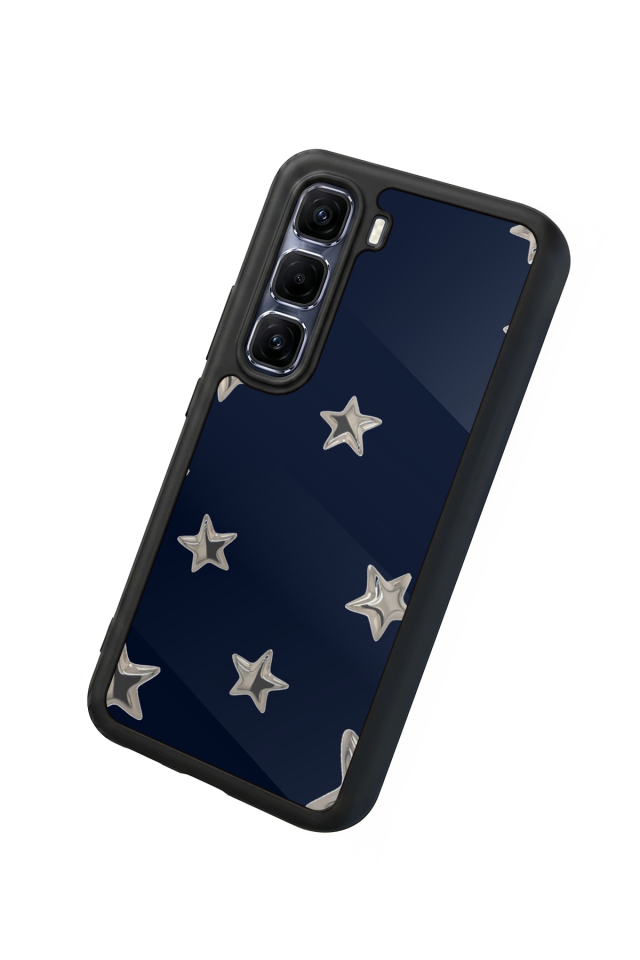 Infinix Hot 60 Pro Plus Uyumlu Retro Yildizlar Tasarımlı Glossy Premium Kılıf