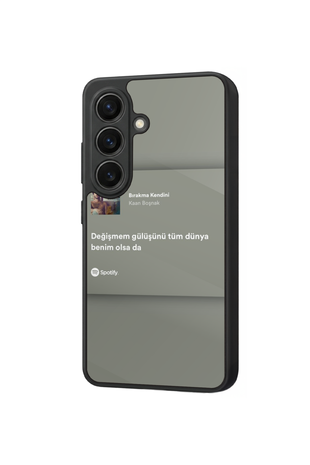 Samsung Galaxy S26 Uyumlu Sarki Sozleri Tasarımlı Glossy Premium Kılıf