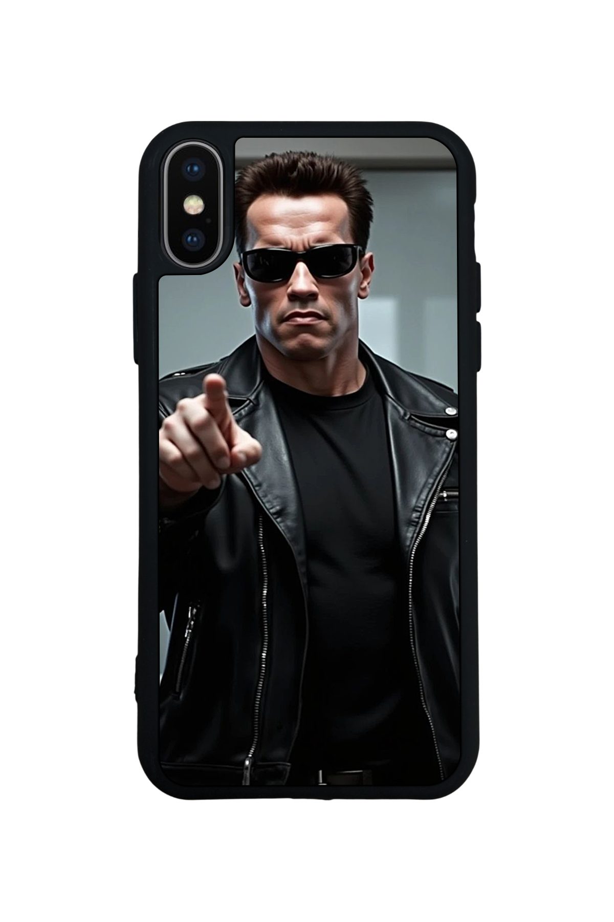 iPhone X/ XS Uyumlu Terminator Tasarımlı Glossy Premium Kılıf