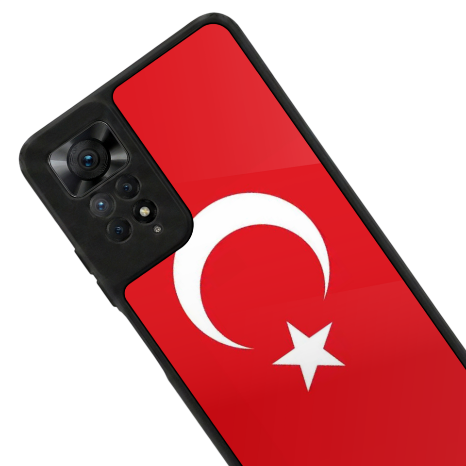 Xiaomi Redmi Note 12 Pro Uyumlu Türk Bayragi Tasarımlı Glossy Premium Kılıf