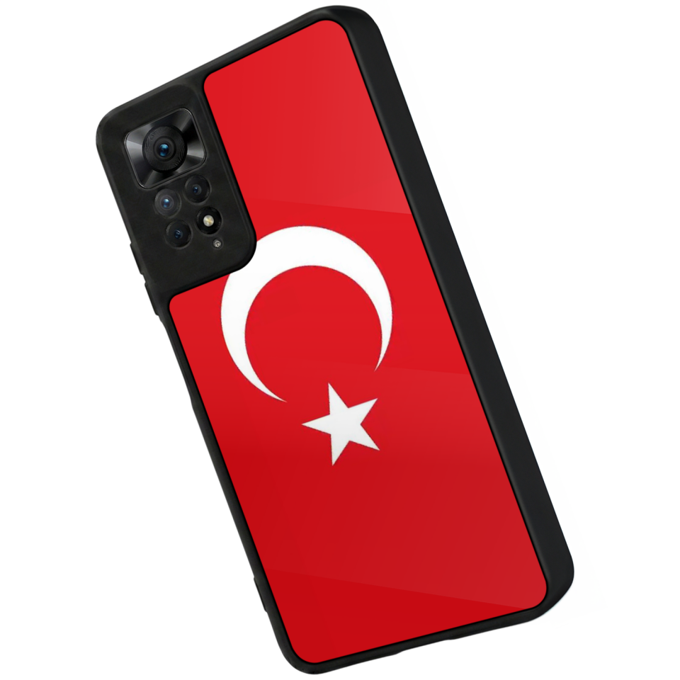 Xiaomi Redmi Note 12 Pro Uyumlu Türk Bayragi Tasarımlı Glossy Premium Kılıf