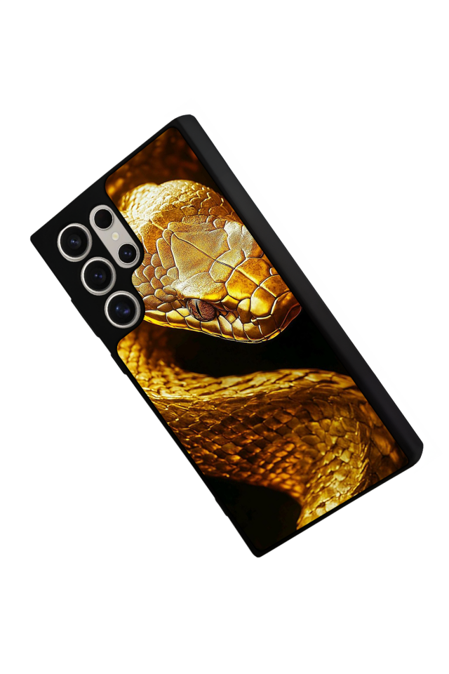 Samsung Galaxy S23 Ultra Uyumlu Yılan Tasarımlı Glossy Premium Kılıf