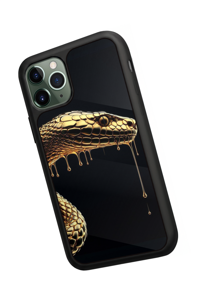 iPhone 11 Pro Uyumlu Yılan Tasarımlı Glossy Premium Kılıf