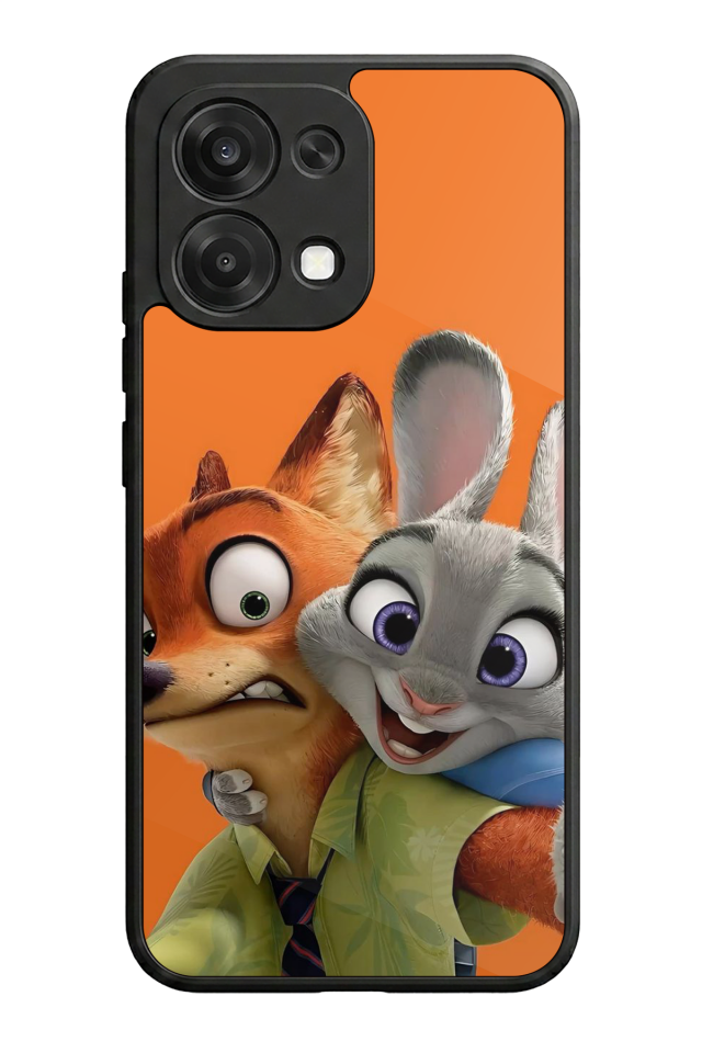 Oppo A6 Pro Uyumlu Zootropolis Tasarımlı Glossy Premium Kılıf
