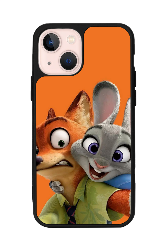 iPhone 13 Mini Uyumlu Zootropolis Tasarımlı Glossy Premium Kılıf