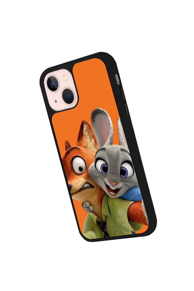 iPhone 13 Mini Uyumlu Zootropolis Tasarımlı Glossy Premium Kılıf