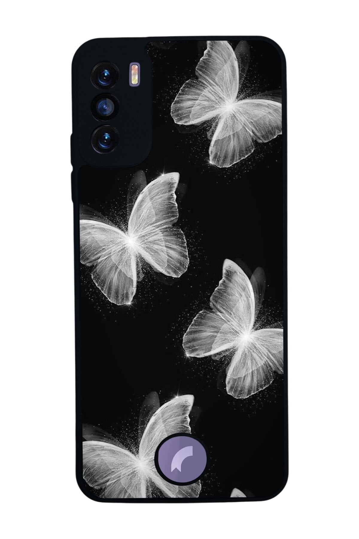 Reeder S19 Max Pro S Uyumlu Kelebek Tasarımlı Glossy Premium Kılıf