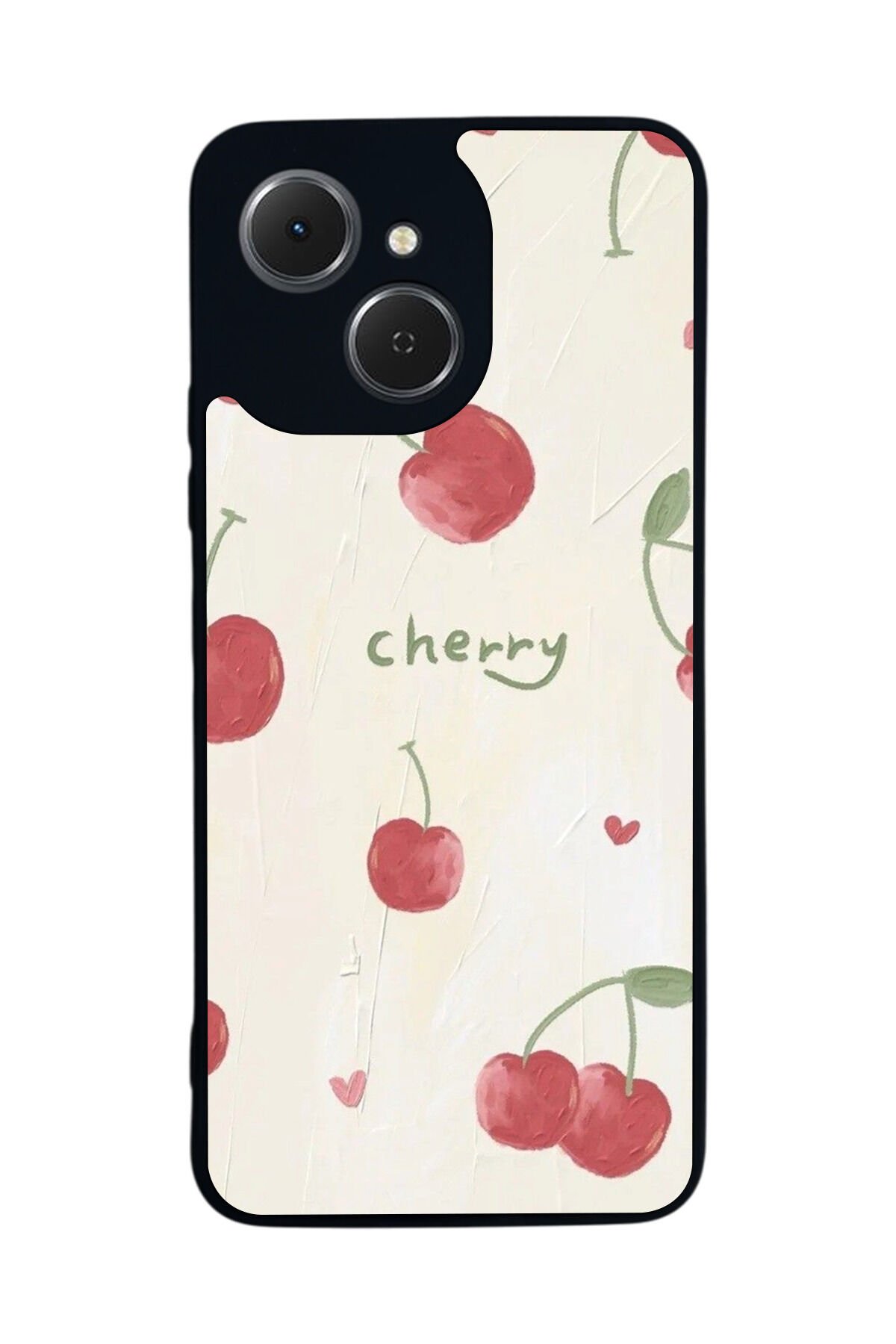 Tecno Spark 40C Uyumlu Kiraz Tasarımlı Glossy Premium Kılıf