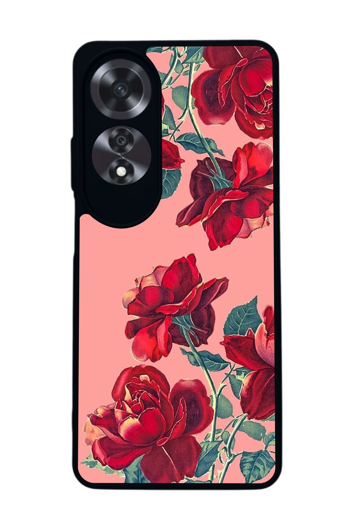 Oppo A60 Mat Siyah uyumlu Kılıf – Yumuşak Silikon, Koruyucu, Şok Emici Kapak