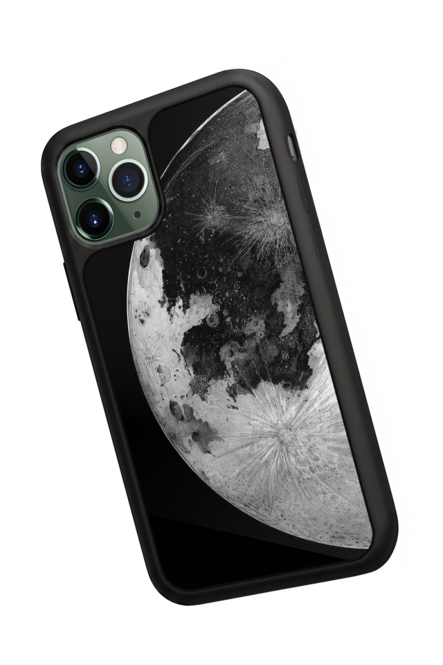 iPhone 11 Pro Uyumlu Ay Tasarımlı Glossy Premium Kılıf