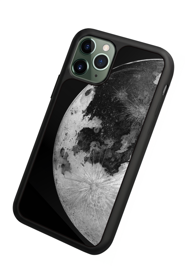 iPhone 11 Pro Uyumlu Ay Tasarımlı Glossy Premium Kılıf