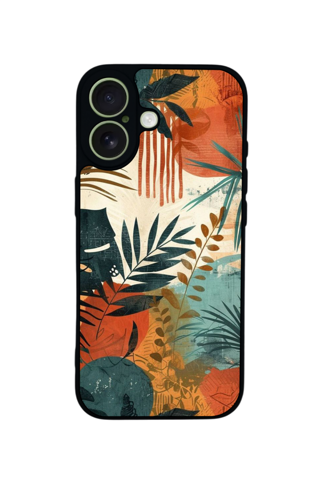 iPhone 17 Uyumlu Botanik Tasarımlı Glossy Premium Kılıf