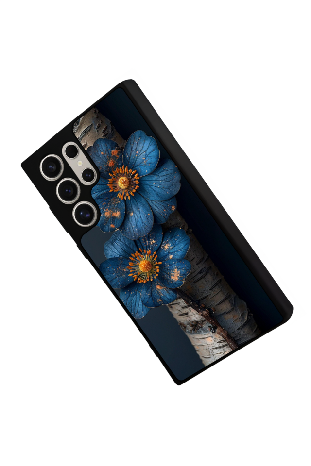 Samsung Galaxy S24 Ultra Uyumlu Cicek Tasarımlı Glossy Premium Kılıf