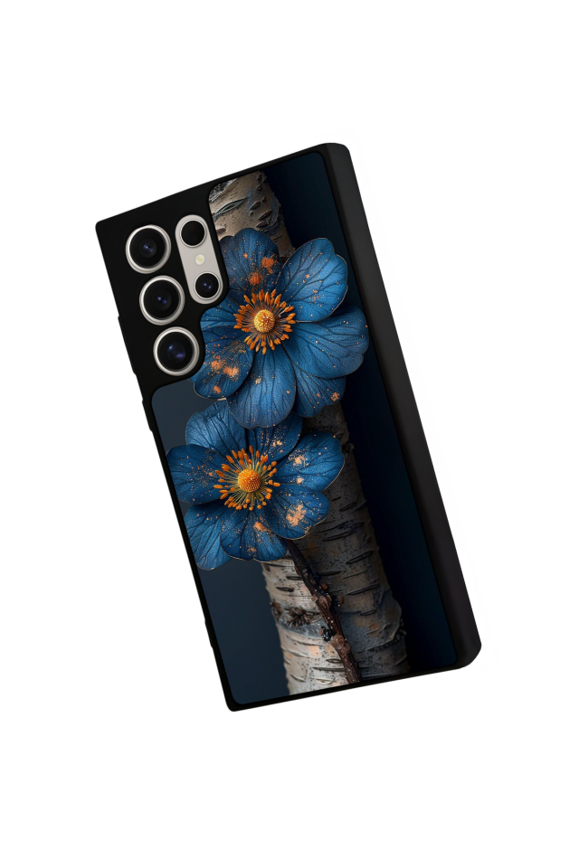 Samsung Galaxy S24 Ultra Uyumlu Cicek Tasarımlı Glossy Premium Kılıf