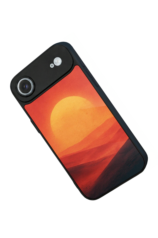 iPhone 17 Air Uyumlu Güneş Tasarımlı Glossy Premium Kılıf