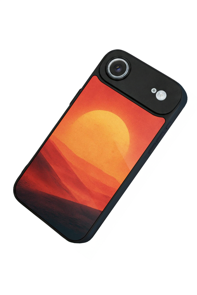 iPhone 17 Air Uyumlu Güneş Tasarımlı Glossy Premium Kılıf