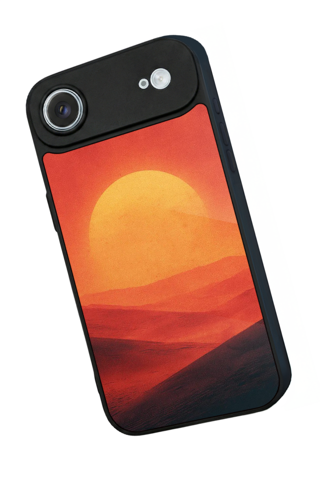 iPhone 17 Air Uyumlu Güneş Tasarımlı Glossy Premium Kılıf