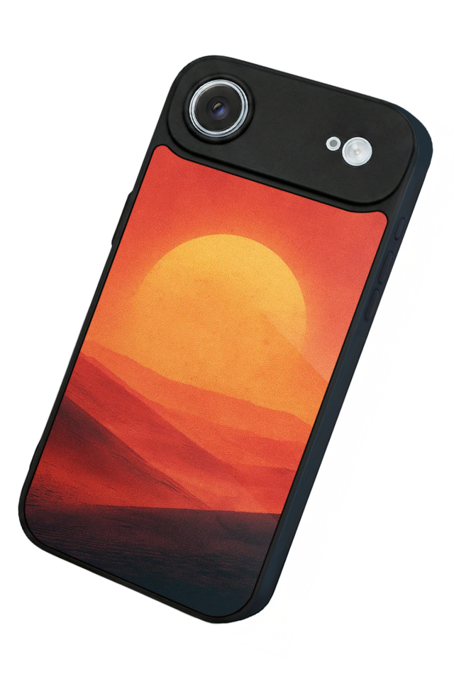 iPhone 17 Air Uyumlu Güneş Tasarımlı Glossy Premium Kılıf