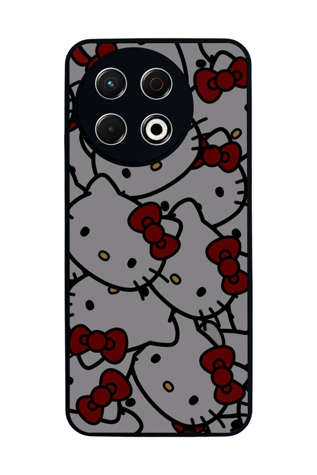 Tecno Spark 30 Pro Uyumlu HelloKitty Tasarımlı Glossy Premium Kılıf